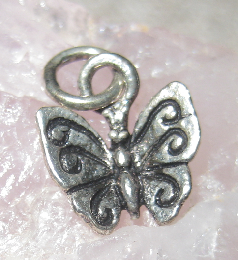 Tiny Sterling Silver Butterfly Charm