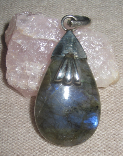 Labradorite Sterling Silver Pendant